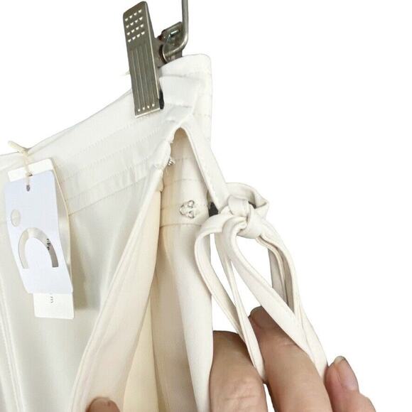 Commense Wrap Skirt Womens Size XS Cream Side Slit REVOLVE Brand NEW Flawed - Picture 5 of 16